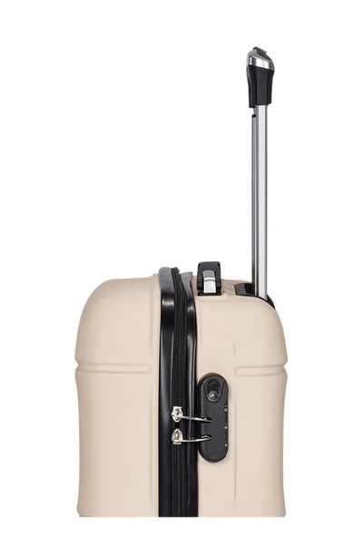 طقم شنط سفر ABS ليمرا، 3 مقاسات، 4 عجلات، قفل ارقام، WM-206 - بيج product image 5