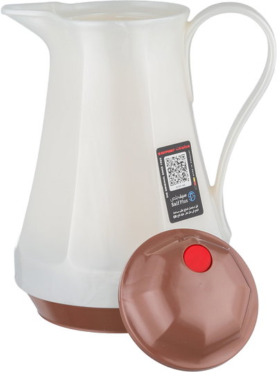 Rotpunkt 430 Thermos, 1 Liter, Glass Inner Container, Plastic Outer Body - Off-White Brown product image 5