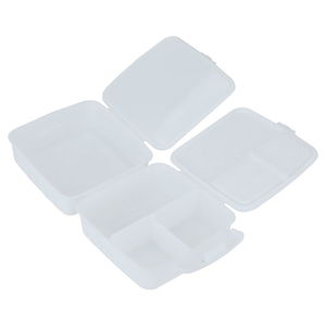 Titiz Plastic Food Container, 14x14x10 cm, 0.8 L, Square - White product image 4