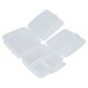Titiz Plastic Food Container, 14x14x10 cm, 0.8 L, Square - White product image 4