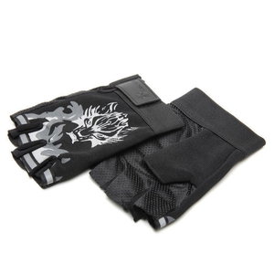 Kangaroo 114144f445 sports gloves, 10 x 5 x 1 cm, one size S/M/L, wolf pattern - grey black product image 2