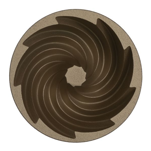 قالب كيك ألمنيوم روكي، 10x10x4 سم، وردة - ذهبي غامق product image 2