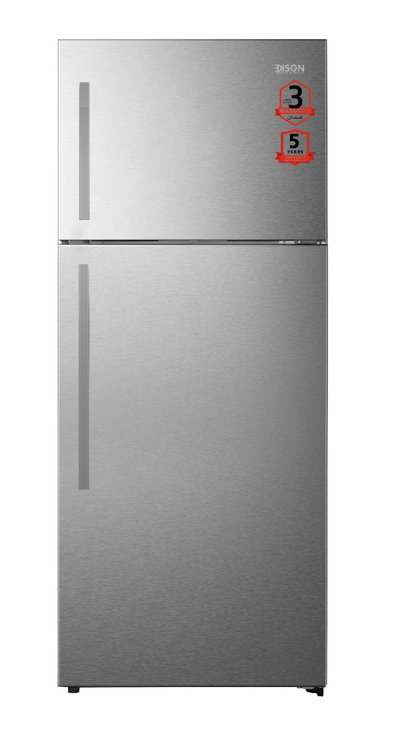 ثلاجة نوفروست إديسون، 466 قدم، 16.5 قدم، انفرتر، 2 باب، EDIR461 INV - فضي product image 3