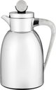 Al Saif Gallery Stainless Steel Yarn Thermos, 1.3 Liter, Glass Inner Container, Push Button, Marble Handle - Shiny Silver product image 2