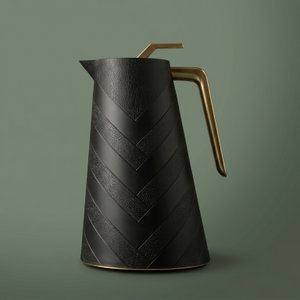 Glory Thermos, 1.5 liters, glass inner container, plastic outer shell - black product image