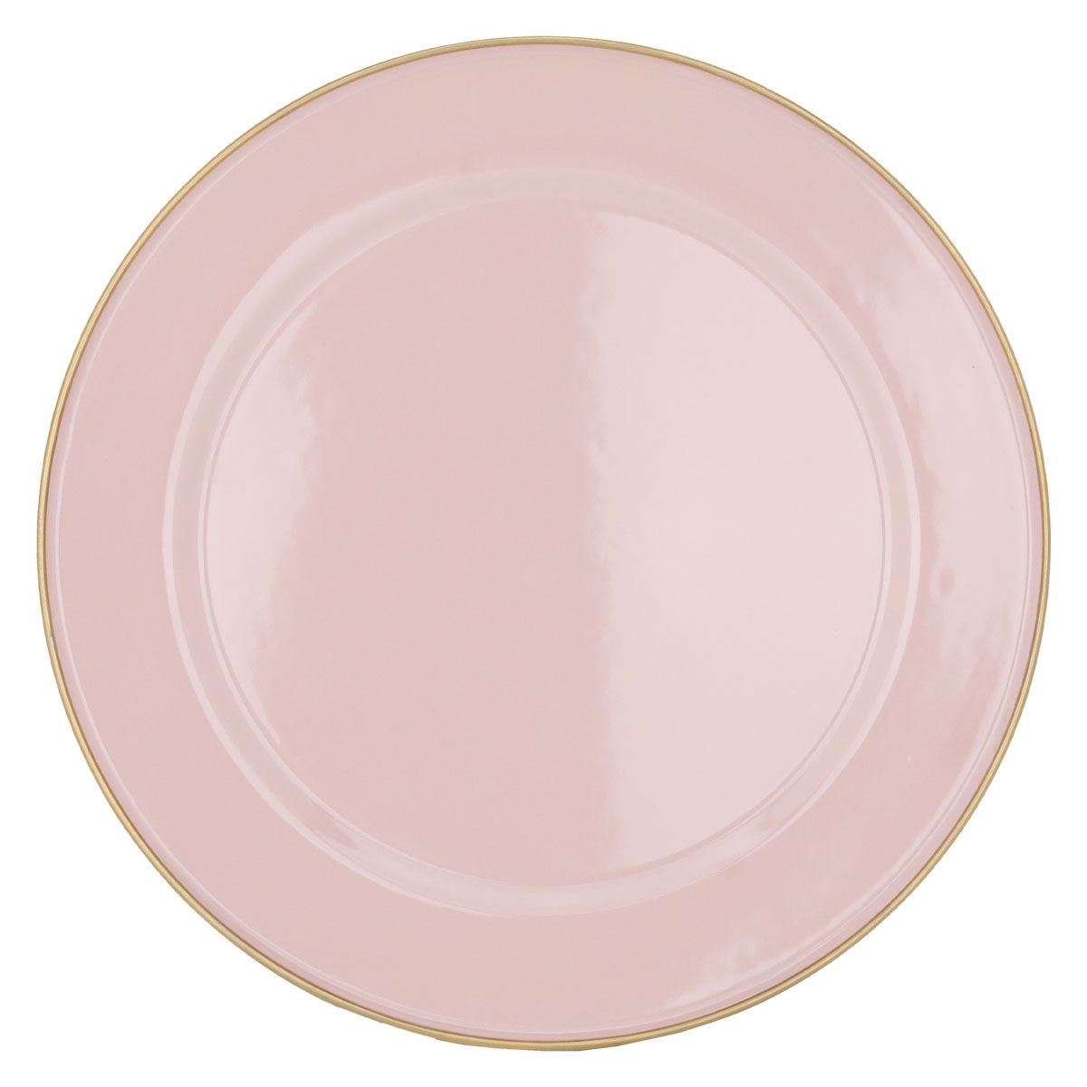Al Saif Gallery Steel Serving Plate, 30 cm, Round - Light Pink product image 2