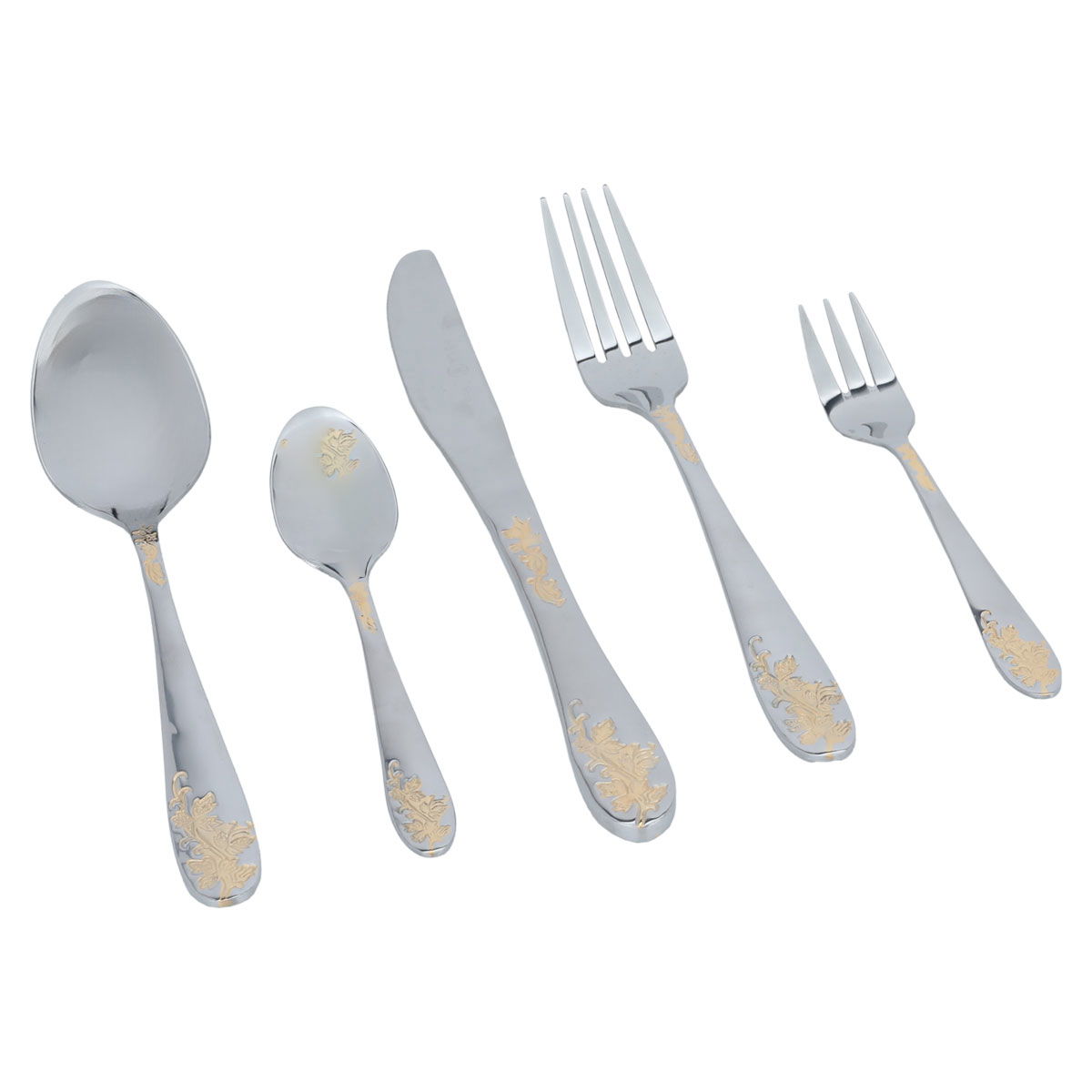 طقم ملاعق استيل السيف غاليري، 30 قطعة - فضي product image