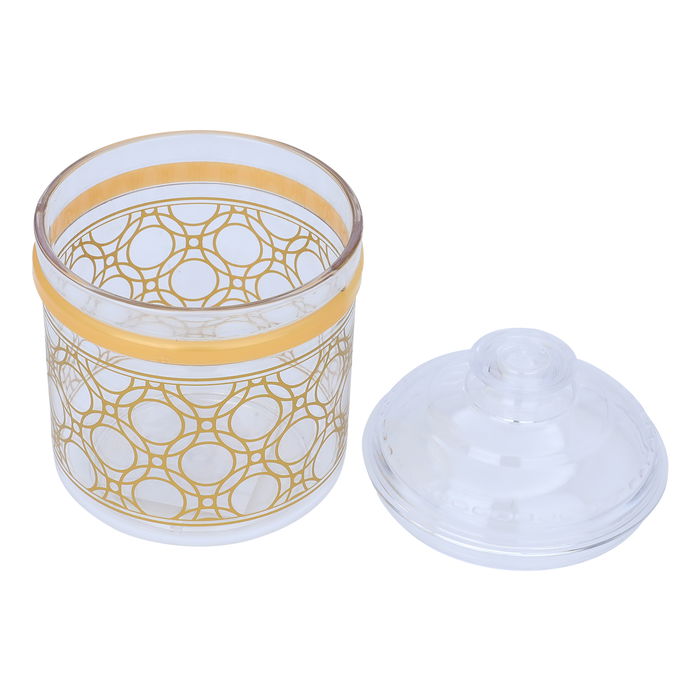 علبة بهارات دائرية بلاستيك السيف غاليري، 750 مللي - ذهبي شفاف product image 3