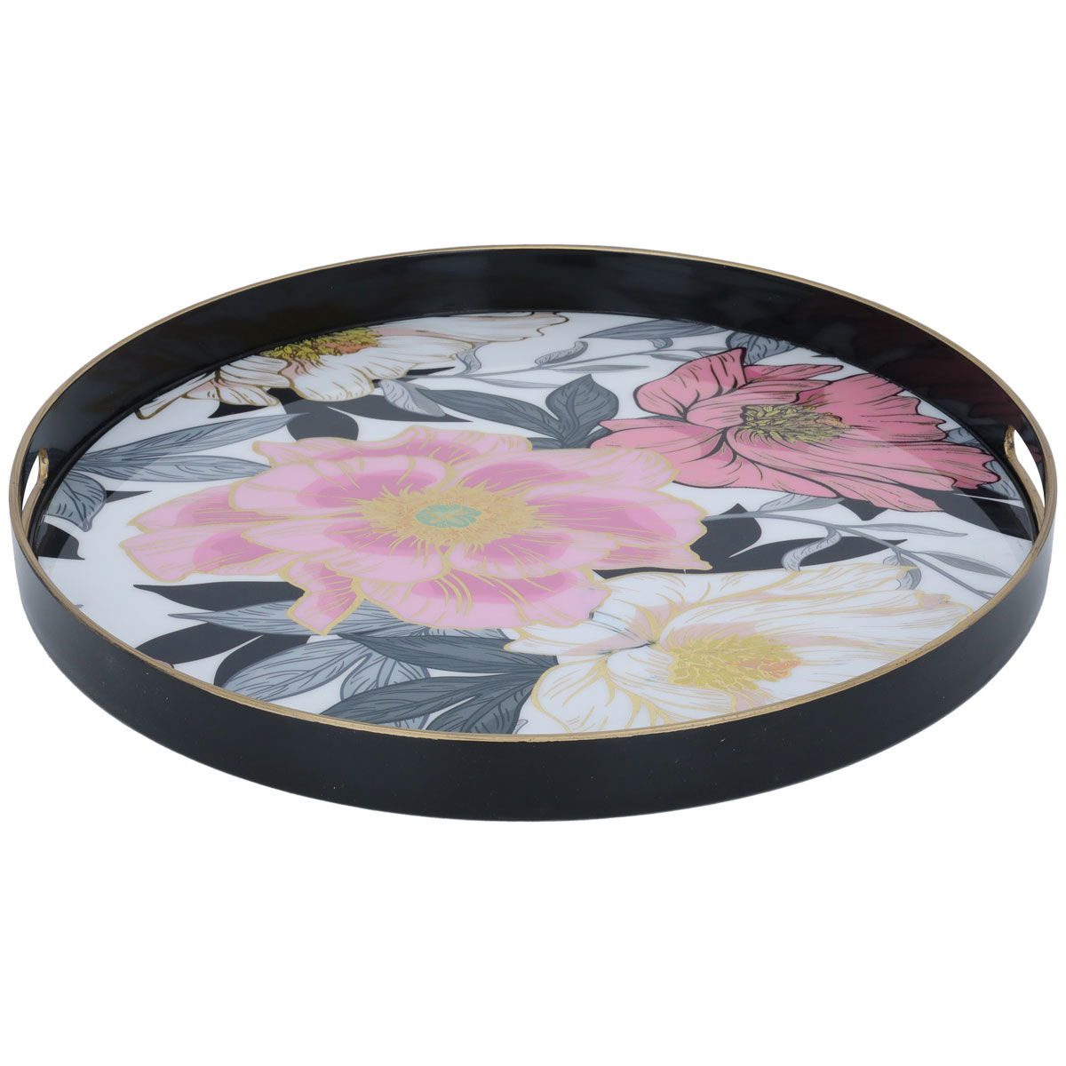 صينية تقديم أكريليك السيف غاليري، 45.5x45.5x4.1 سم، دائري - متعدد الالوان product image