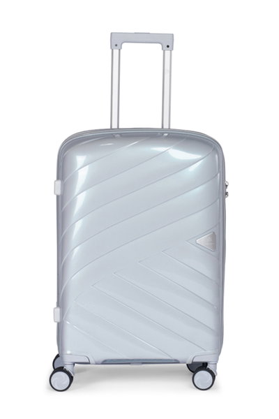 Limra LMA-1920 Polypropylene Luggage Set, 3 Sizes, 4 Wheels - Silver product image 2