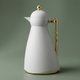 Noor Plastic Glory Thermos, 1 Liter, Glass Inner Container, Push Button, Gold-Gray Handle product image 1
