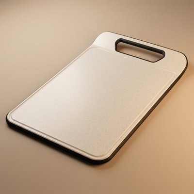 لوح تقطيع بلاستيك السيف غاليري، 37.6x24.9x2.8 سم - بيج اسود product image 1