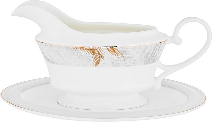 Alsaif Gallery Porcelain Dinner Set, 166 Pieces, Gold Engraving - White product image 6