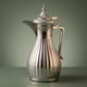 Alsaif Gallery Tamim 5 Thermos Dallah, 0.60 L, Glass Inner Container, Stainless Steel Outer Body - Silver product image 1