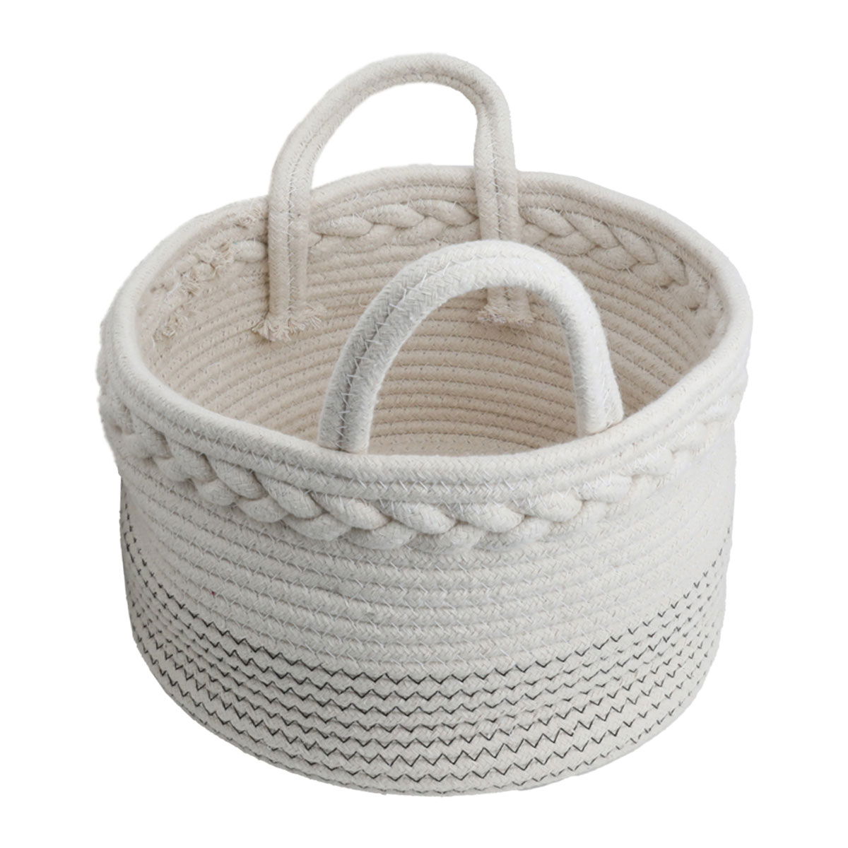 Al Saif Gallery Cotton Baskets Set, 3 Pieces - White product image 3