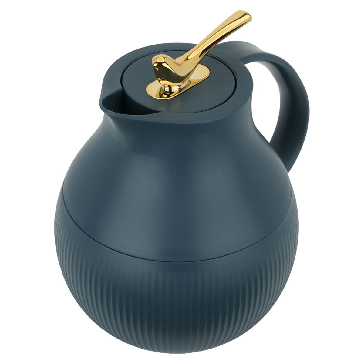 Al Saif Gallery Royal 6 thermos, 950 ml, glass inner container, plastic outer shell - blue product image 2