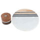 Al Saif Gallery marble cake stand, 4 x 10 x 10 cm, with base - white product image 2