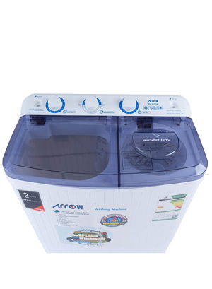 Arrow RO-06TTB Semi-Automatic Washing Machine, 4.5 kg, Twin Tub, 1600 RPM - White product image 2
