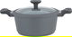 Robust Granite and Aluminum Cookware Set with Glass Lid, 9 Pieces - Dark Grey product image 2