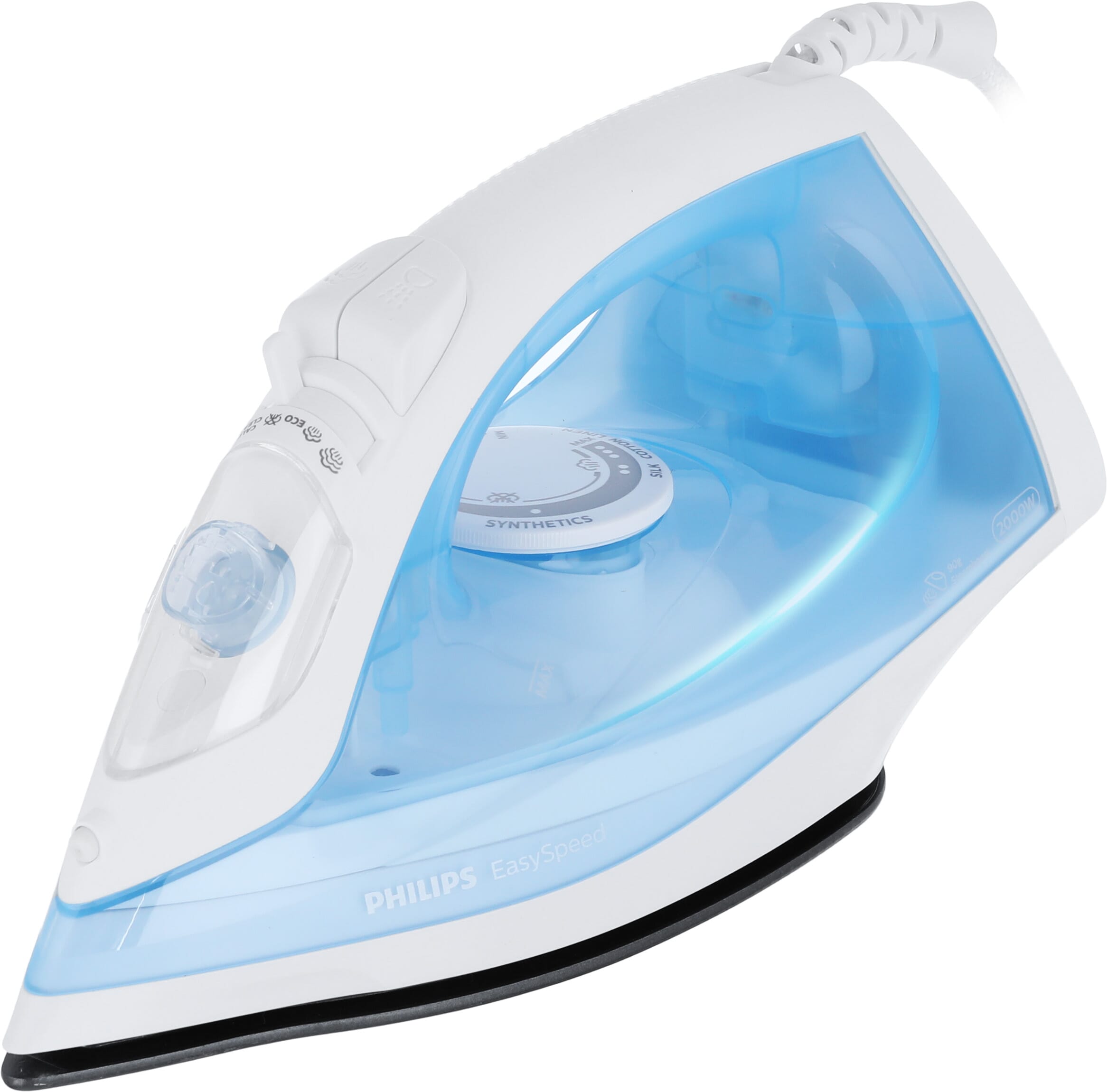 Philips Gc1740/26 Ceramic Steam Iron, 2000 Watt, 220 Ml - Light Blue product image 1