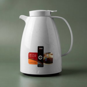 Al Saif Gallery Lima Thermos, 0.65 litres, compressor, thermal glass inner container, plastic outer shell - pearl product image