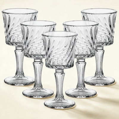 Glass Cup Set, 55 ml, 5 Pieces - Clear product image 1
