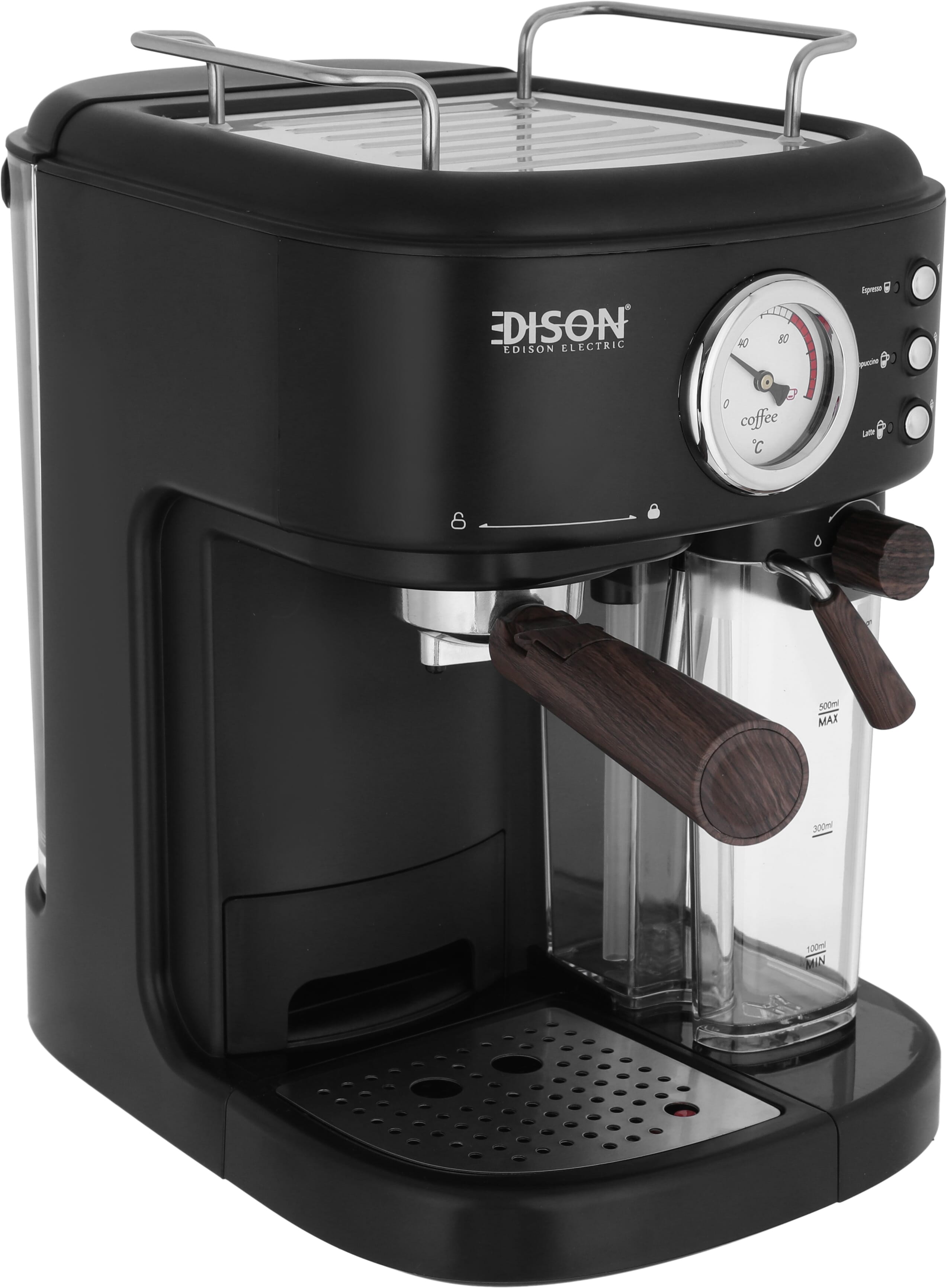 Edison Coffee Machine, 1250 Watt, 1.5 Liter - Black product image 2