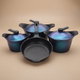Al Saif Gallery granite cookware set, 7 pieces - dark blue product image 1