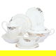 طقم سفرة بورسلان السيف غاليري، 166 قطعة - أبيض product image 1