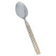 Al Saif Gallery steel tea spoon set, 6 pieces, engraved - gold silver product image 1