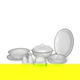 طقم سفرة بورسلان السيف غاليري، 86 قطعة - ابيض product image 1