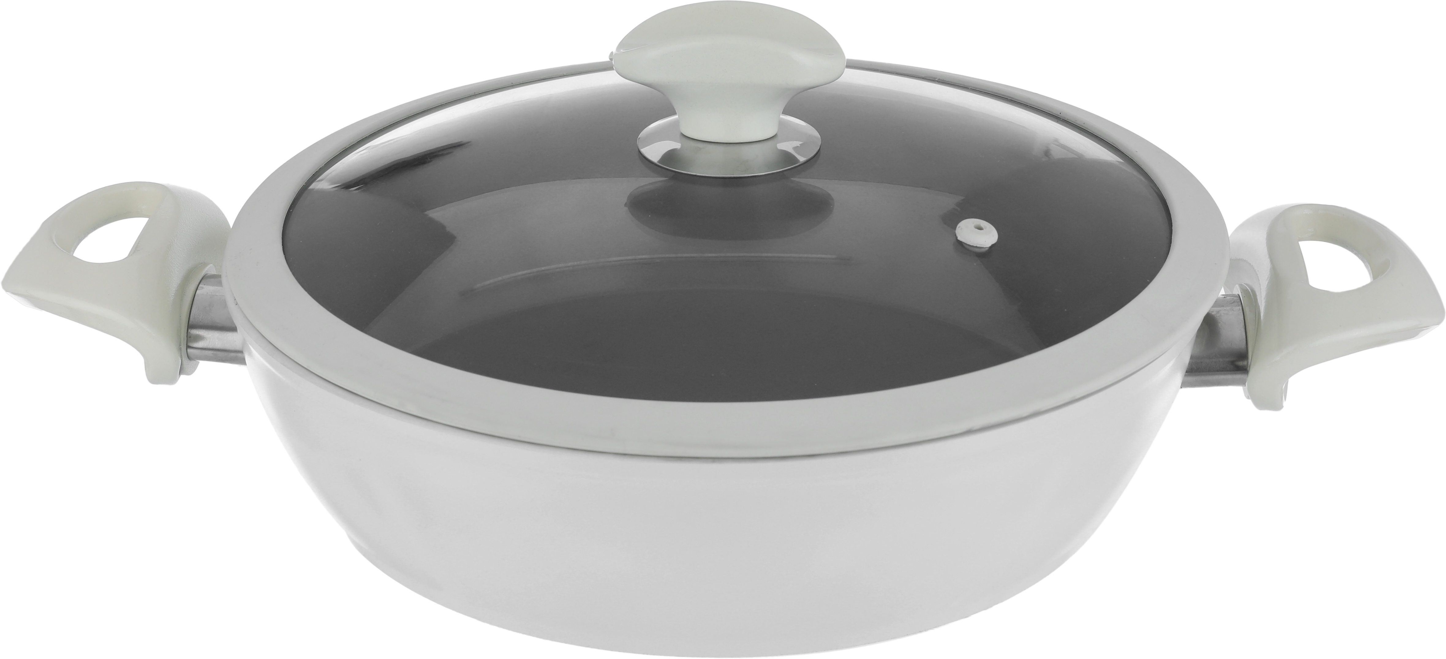 طقم قدور جرانيت بغطاء زجاج فالز، 9 قطع - بيج فاتح product image 4