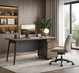 مكتب مودرن خشب MDF، 60×120×75 سم - بني داكن product image 2