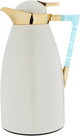 Al Saif Gallery Maha thermos set, two pieces, 1 liter, thermal glass inner shell, steel outer shell - pearl product image 7