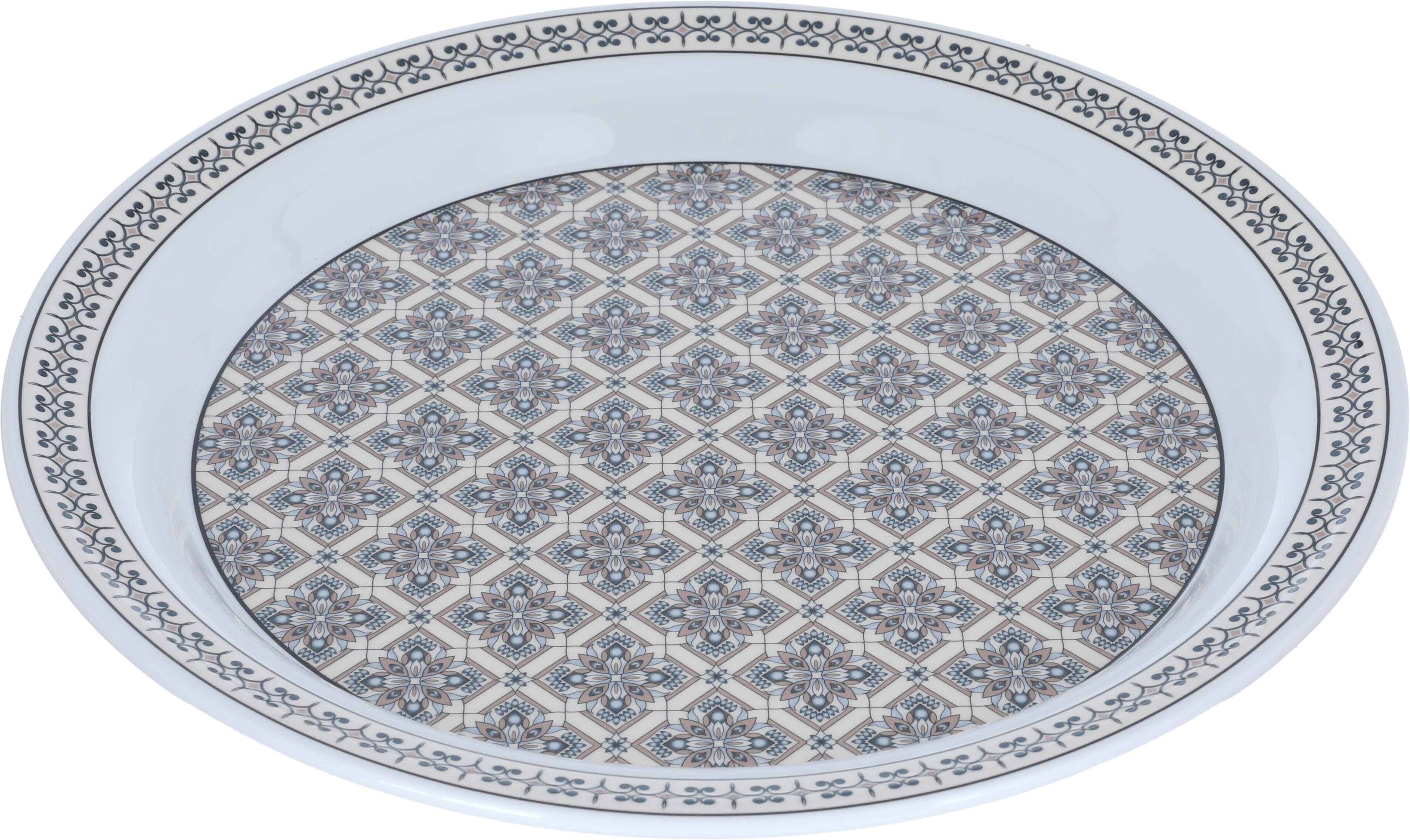 صحن دائري ميلامين السيف غاليري، 35×35 سم - متعدد الألوان product image