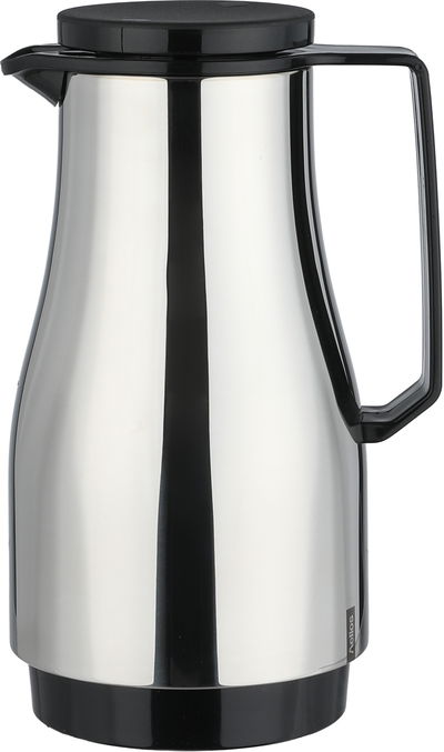 ترمس شامبيونز هيليوز، 1.5 لتر، حافظة داخلية زجاج - فضي اسود product image 1