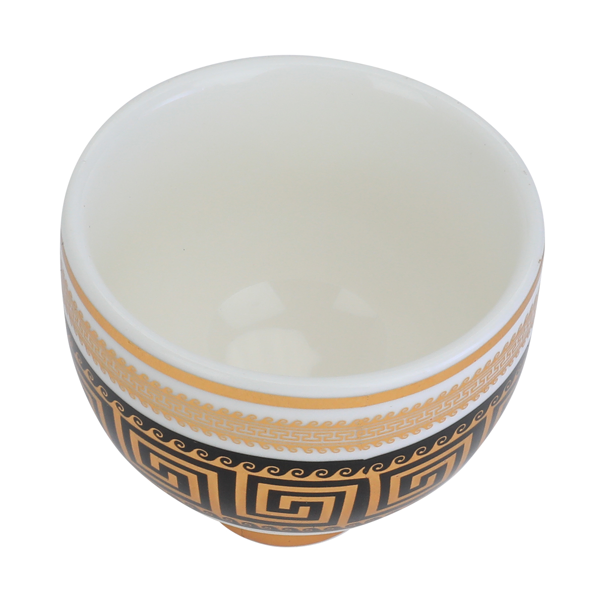 Al saif gallery Arabic coffee cups set, 12 pieces - black white product image 3