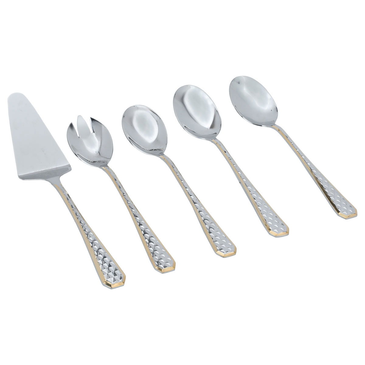 Al Saif Gallery steel spoon set, patterned, 72 pieces - silver product image 4