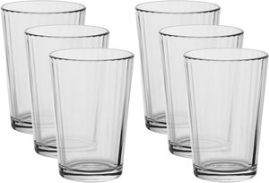 Pasabahce glass water cups, 6 pieces, 200 ml - transparent product image