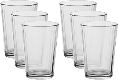 Pasabahce glass water cups, 6 pieces, 200 ml - transparent product image 1