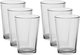 Pasabahce glass water cups, 6 pieces, 200 ml - transparent product image 1