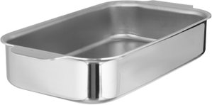 صينية فرن ستانلس استيل روبوست، 38x18 سم، مستطيل - فضي product image 2