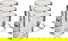 Al Saif Gallery Max Glass Tea Bialat Set, 6 Pieces, Glass Handle, Golden Line - Transparent product image 1