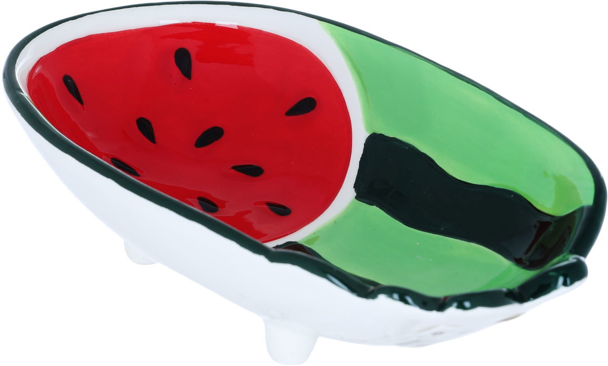 Al Saif Gallery Porcelain Serving Plate, 18.6 x 11.1 x 5 cm, Watermelon - Red product image
