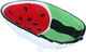 Al Saif Gallery Porcelain Serving Plate, 18.6 x 11.1 x 5 cm, Watermelon - Red product image 2
