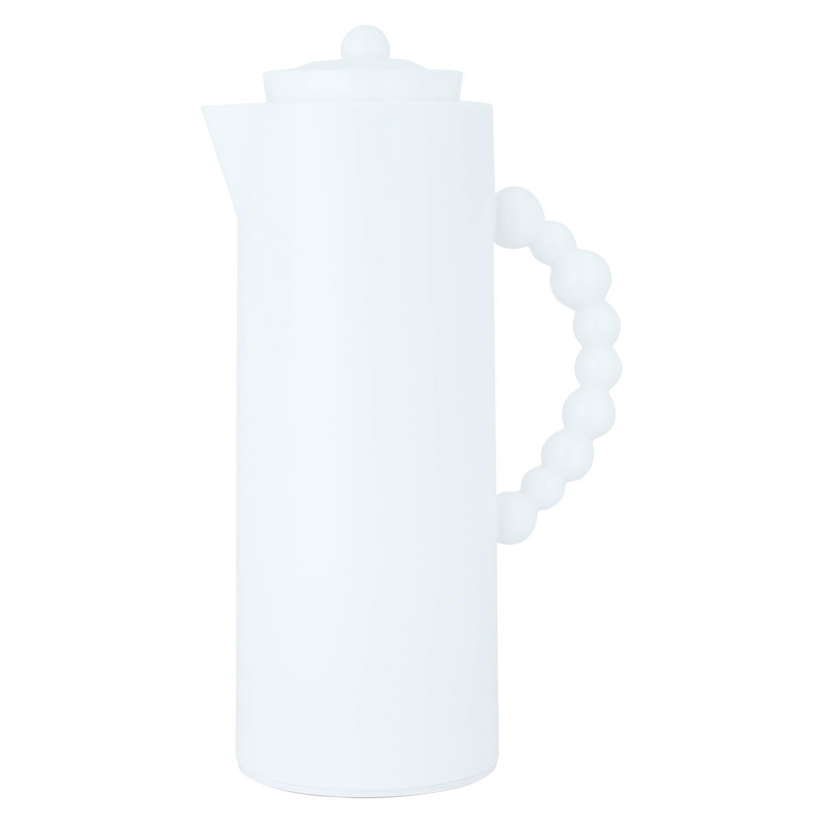 Al Saif Gallery Royal 7 glass thermos, 1 liter, plastic outer shell - white product image 1