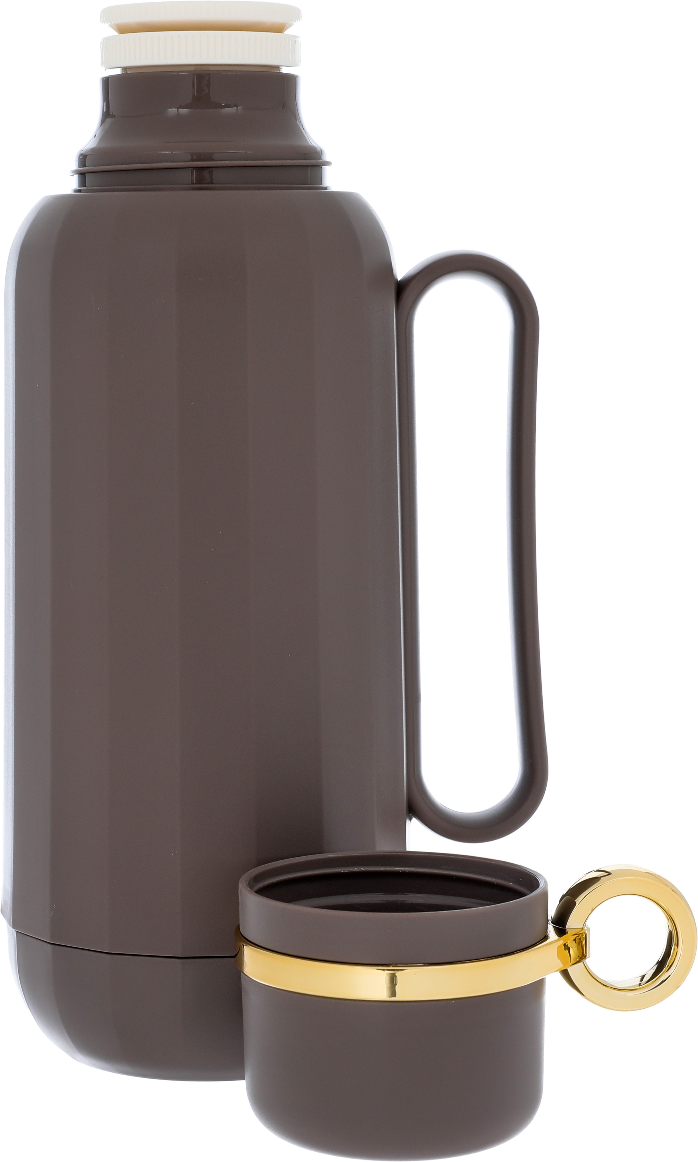 ترمس رحال تايملس، 1 لتر، حافظة داخلية زجاج حراري، هيكل خارجي بلاستيك - كابتشينو product image 4