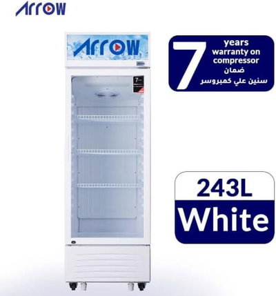 ثلاجة عرض دبفروست ارو، 243 لتر، 8.6 قدم، 3 ارفف، RO-250SCK - ابيض product image 7