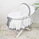سرير موسى قابل للطي فان مومنت، 76×42×76 سم، حامل خشب - ابيض product image 1