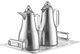Al Saif Gallery Abq Thermos Set, 1/0.7 Liter, Glass Inner Material, 3 Pieces, Tofriya, Transparent Handle - Transparent Silver product image 2